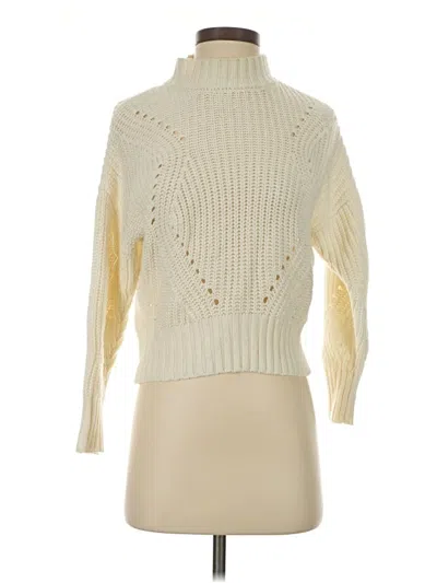 Pre-owned Moon & Madison Turtleneck Sweater In Ivory