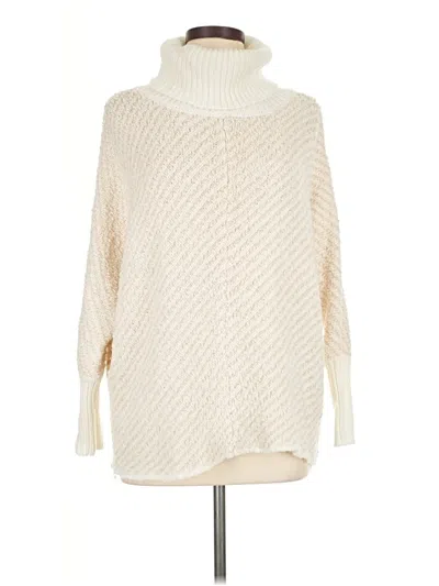 Pre-owned Moon & Madison Turtleneck Sweater In Ivory