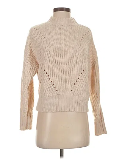 Pre-owned Moon & Madison Turtleneck Sweater In Tan