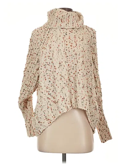 Moon & Madison Turtleneck Sweater In Tan