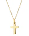 Moon & Meadow 14k Yellow Gold Cross Pendant Necklace, 16-18 In Gold