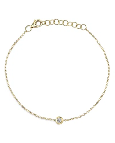 Moon & Meadow 14k Yellow Gold Diamond Bezel Chain Bracelet - Exclusive