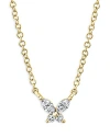 Moon & Meadow 14k Yellow Gold Diamond Butterfly Pendant Necklace, 17-18 In Gold