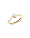 Moon & Meadow 14k Yellow Gold Diamond Chevron Ring In Gold