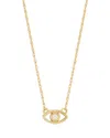 Moon & Meadow 14k Yellow Gold Diamond Evil Eye Pendant Necklace, 16-18 In Gold