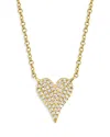 Moon & Meadow 14k Yellow Gold Diamond Heart Pendant Necklace, 18 - Exclusive In Gold