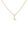 Moon & Meadow 14k Yellow Gold Diamond Initial Pendant Necklace, 18 - Exclusive In L