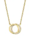 Moon & Meadow 14k Yellow Gold Diamond Love Knot Pendant Necklace, 18 - Exclusive In Gold