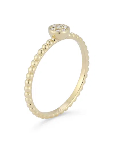 Moon & Meadow 14k Yellow Gold Diamond Mini Cluster Ring