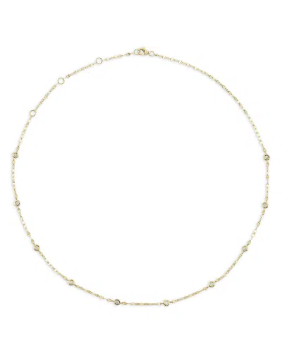 Moon & Meadow 14k Yellow Gold Diamonds By The Yard Chain Necklace, 18