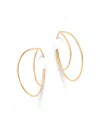 Moon & Meadow 14k Yellow Gold Double Wire Hoop Earrings In Gold