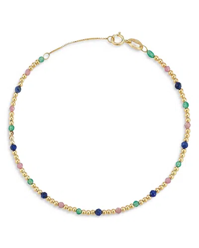 Moon & Meadow 14k Yellow Gold Gemstone Beaded Bracelet