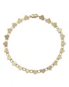 Moon & Meadow 14k Yellow Gold Heart Link Bracelet In Gold