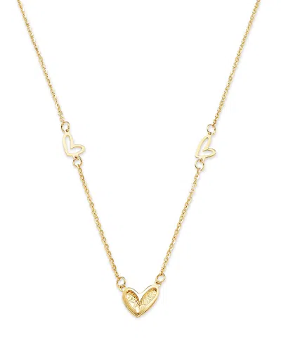 Moon & Meadow 14k Yellow Gold Heart Pendant Necklace, 18