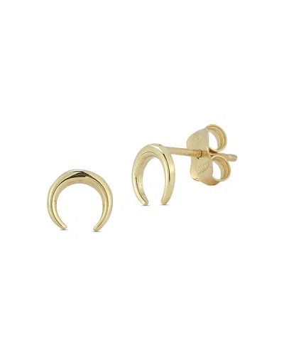 Moon & Meadow 14k Yellow Gold Horn Stud Earrings