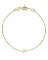 Moon & Meadow 14k Yellow Gold Initial Chain Bracelet