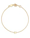 Moon & Meadow 14k Yellow Gold Initial Chain Bracelet In H