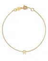 Moon & Meadow 14k Yellow Gold Initial Chain Bracelet In R