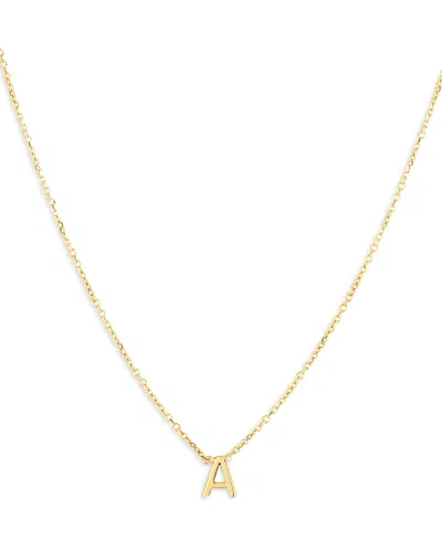Moon & Meadow 14k Yellow Gold Initial Pendant Necklace In A