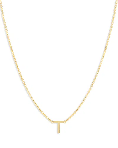 Moon & Meadow 14k Yellow Gold Initial Pendant Necklace In T