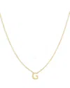 Moon & Meadow 14k Yellow Gold Initial Pendant Necklace
