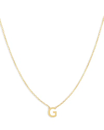 Moon & Meadow 14k Yellow Gold Initial Pendant Necklace