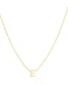 Moon & Meadow 14k Yellow Gold Initial Pendant Necklace In E