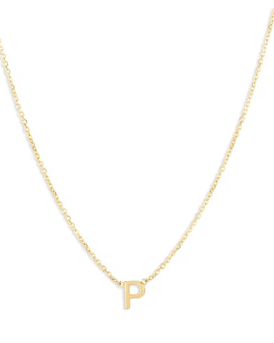 Moon & Meadow 14k Yellow Gold Initial Pendant Necklace