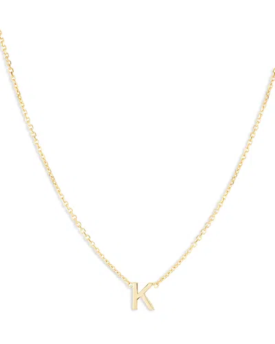 Moon & Meadow 14k Yellow Gold Initial Pendant Necklace