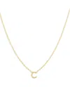 Moon & Meadow 14k Yellow Gold Initial Pendant Necklace In C