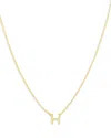 Moon & Meadow 14k Yellow Gold Initial Pendant Necklace In H