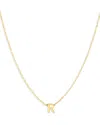 Moon & Meadow 14k Yellow Gold Initial Pendant Necklace In R
