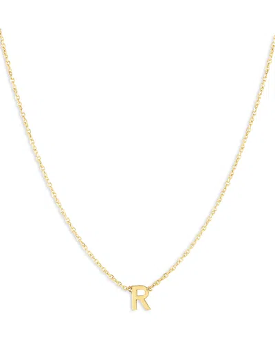 Moon & Meadow 14k Yellow Gold Initial Pendant Necklace In R