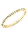 Moon & Meadow 14k Yellow Gold Kate Diamond Stacking Band In Gold