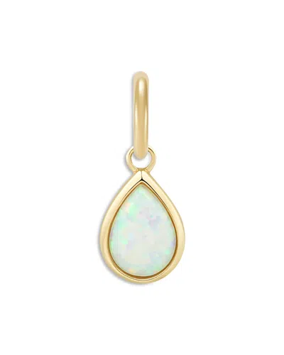 Moon & Meadow 14k Yellow Gold Lab Created Opal Pendant In Multi