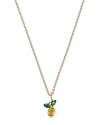 Moon & Meadow 14k Yellow Gold Multi Gemstone Lemon Pendant Necklace, 16-18 In Yellow/green