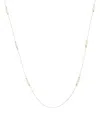 Moon & Meadow 14k Yellow Gold Swarovski Imitation Pearl Station Necklace, 24 In Gold