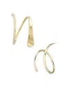Moon & Meadow 14k Yellow Gold Tapered Wire Cuff Earrings In Gold