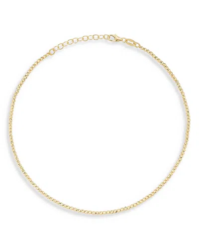 Moon & Meadow 14k Yellow Gold Textured Bead Chain Bracelet