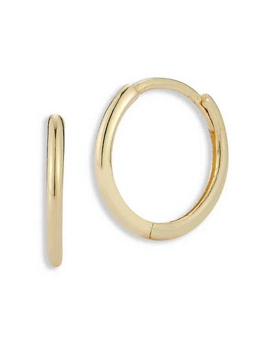 Moon & Meadow 14k Yellow Gold Thin Polished Huggie Hoop Earrings