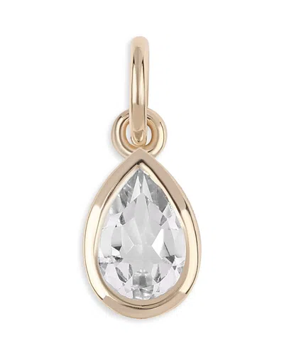 Moon & Meadow 14k Yellow Gold White Topaz Pendant Necklace, 20