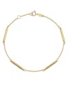 Moon & Meadow Bar Station Bracelet In 14k Yellow Gold - Exclusive In Gold