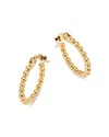 Moon & Meadow Beaded Hoop Earrings In 14k Yellow Gold - Exclusive In Gold