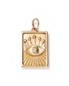Moon & Meadow 14k Yellow Gold Charmed Diamond Evil Eye Charm Pendant In Gold