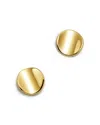 Moon & Meadow Curved Circle Stud Earrings In 14k Yellow Gold - Exclusive In Gold