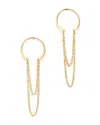 Moon & Meadow Horseshoe Chain Drop Earrings In 14k Yellow Gold - Exclusive In Gold