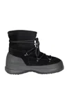 Moon Boot Black Lace Up Boots In Nero
