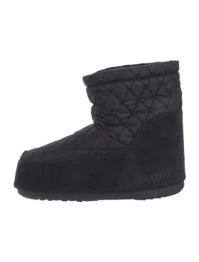 Pre-owned Moon Boot 2023 Nylon Snow Boots In Black