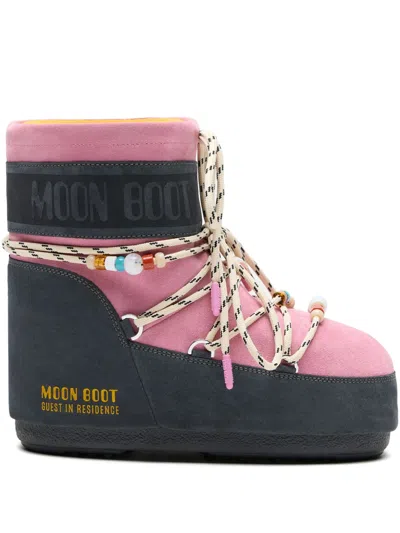 Moon Boot Ambidextrous Adjustable Boots With Non-slip Outsole In Multi