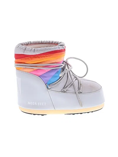 Pre-owned Moon Boot Ankle Boots In Gray